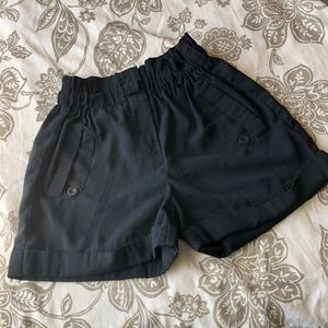 Black High Waisted work shorts